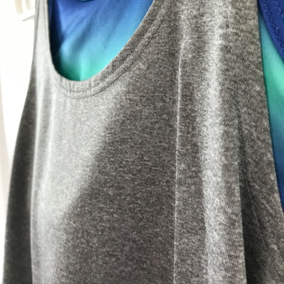 Old Navy Active gray blue green Go Dry Sports Tank Bra Girls 10 / 12 (Big Kids) - Picture 7 of 16